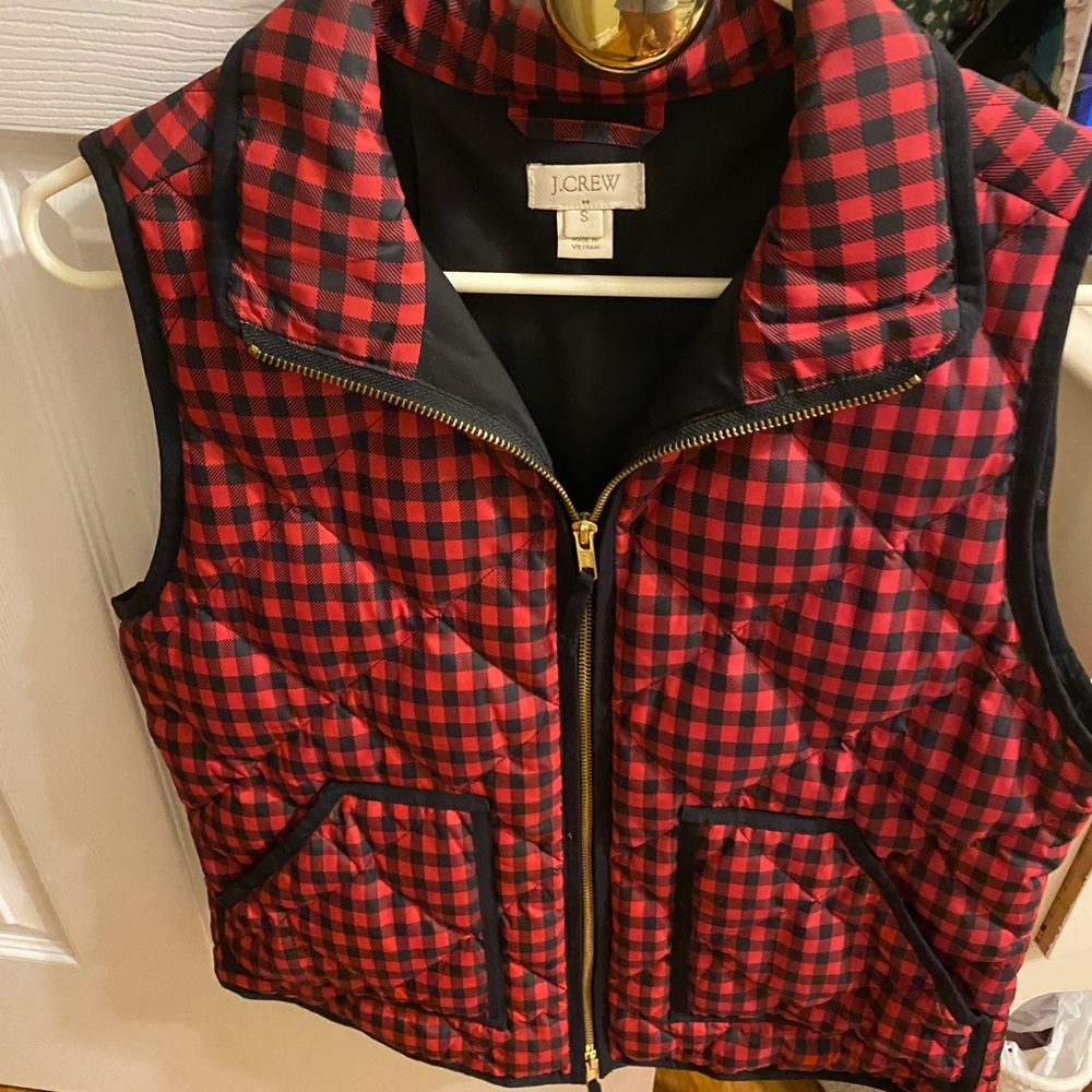 J Crew buffalo plaid vest. Size Small!